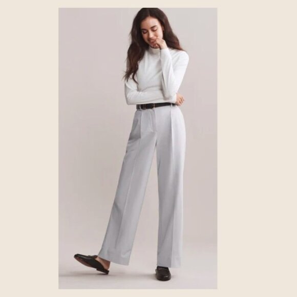New NWT Rhone Commuter Pleated Trouser Women’s SZ 6 Grey Mist - Picture 2 of 7